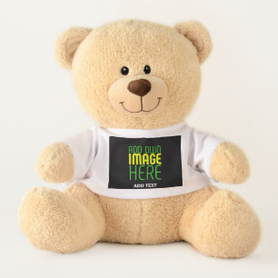 MODERN EDITABLE SIMPLE BLACK IMAGE TEXT TEMPLATE TEDDY BEAR