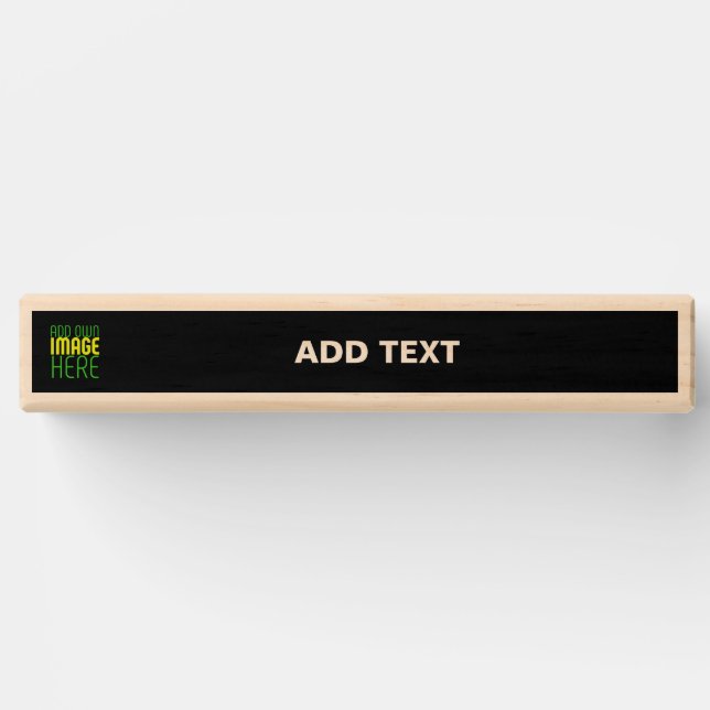 MODERN EDITABLE SIMPLE BLACK IMAGE TEXT TEMPLATE TOPPLE TOWER (Front)