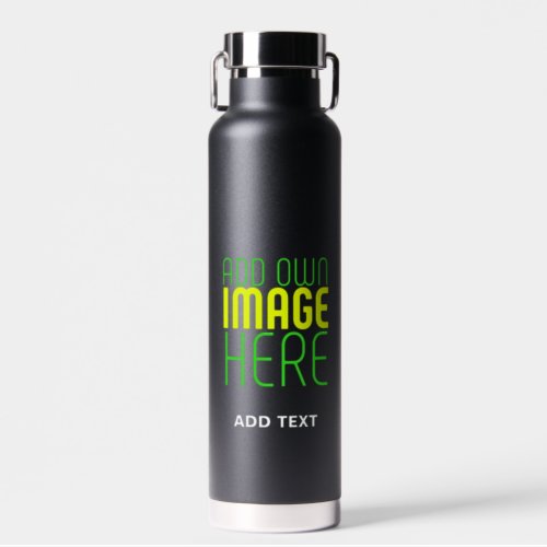 MODERN EDITABLE SIMPLE BLACK IMAGE TEXT TEMPLATE WATER BOTTLE