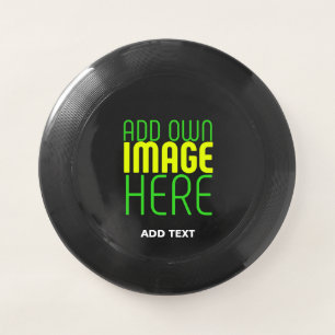 MODERN EDITABLE SIMPLE BLACK IMAGE TEXT TEMPLATE Wham-O FRISBEE