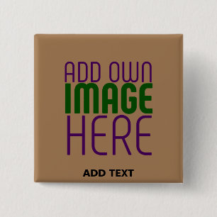 MODERN EDITABLE SIMPLE BROWN IMAGE TEXT TEMPLATE BUTTON