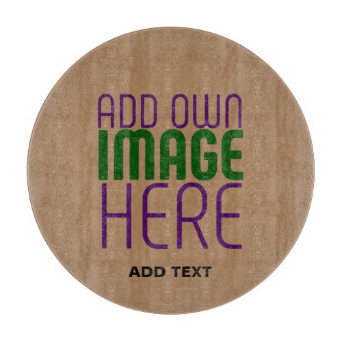 MODERN EDITABLE SIMPLE BROWN IMAGE TEXT TEMPLATE CUTTING BOARD
