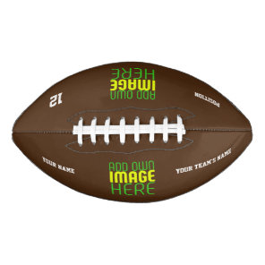 MODERN EDITABLE SIMPLE BROWN IMAGE TEXT TEMPLATE FOOTBALL