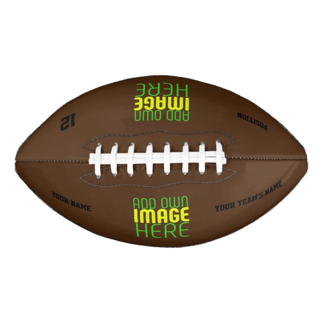 MODERN EDITABLE SIMPLE BROWN IMAGE TEXT TEMPLATE FOOTBALL (Front)