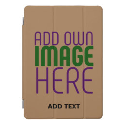 MODERN EDITABLE SIMPLE BROWN IMAGE TEXT TEMPLATE iPad PRO COVER