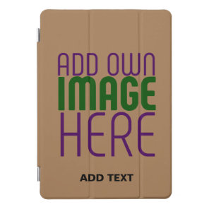 MODERN EDITABLE SIMPLE BROWN IMAGE TEXT TEMPLATE iPad PRO COVER