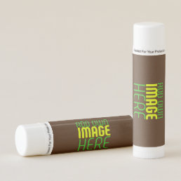 MODERN EDITABLE SIMPLE BROWN IMAGE TEXT TEMPLATE LIP BALM