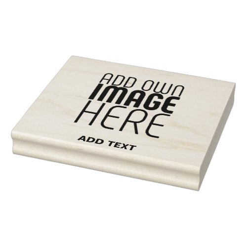 MODERN EDITABLE SIMPLE BROWN IMAGE TEXT TEMPLATE RUBBER STAMP