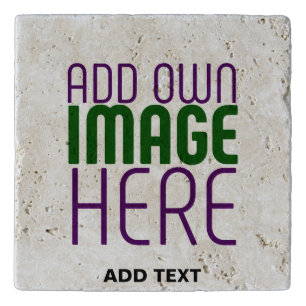 MODERN EDITABLE SIMPLE BROWN IMAGE TEXT TEMPLATE TRIVET