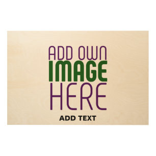 MODERN EDITABLE SIMPLE BROWN IMAGE TEXT TEMPLATE WOOD WALL ART