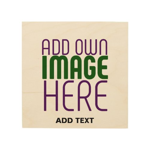 MODERN EDITABLE SIMPLE BROWN IMAGE TEXT TEMPLATE WOOD WALL ART