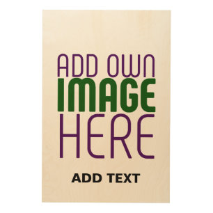 MODERN EDITABLE SIMPLE BROWN IMAGE TEXT TEMPLATE WOOD WALL ART