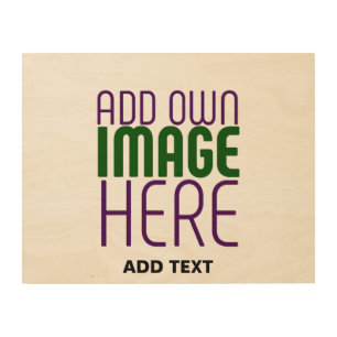 MODERN EDITABLE SIMPLE BROWN IMAGE TEXT TEMPLATE WOOD WALL ART
