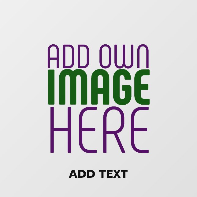 MODERN EDITABLE SIMPLE CLEAR IMAGE TEXT TEMPLATE FLOOR DECALS (Front)