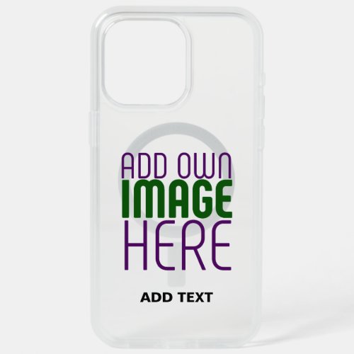 MODERN EDITABLE SIMPLE CLEAR IMAGE TEXT TEMPLATE iPhone 15 PRO MAX CASE