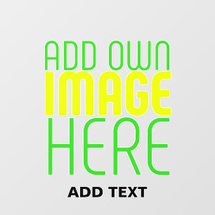 MODERN EDITABLE SIMPLE CLEAR IMAGE TEXT TEMPLATE WALL DECAL
