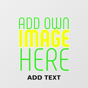 MODERN EDITABLE SIMPLE CLEAR IMAGE TEXT TEMPLATE WALL DECAL 