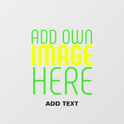 MODERN EDITABLE SIMPLE CLEAR IMAGE TEXT TEMPLATE WALL DECAL 