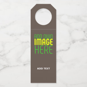 MODERN EDITABLE SIMPLE COFFEE IMAGE TEXT TEMPLATE BOTTLE HANGER TAG
