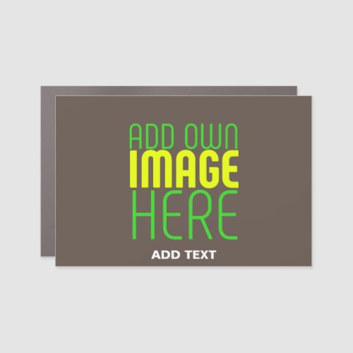 MODERN EDITABLE SIMPLE COFFEE IMAGE TEXT TEMPLATE CAR MAGNET