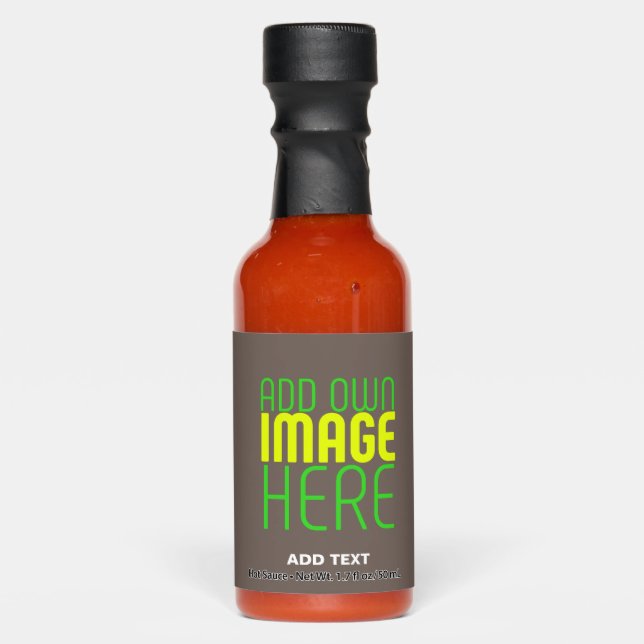 MODERN EDITABLE SIMPLE COFFEE IMAGE TEXT TEMPLATE HOT SAUCES (Front)