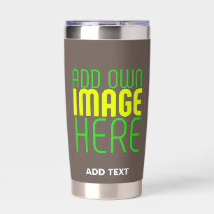 MODERN EDITABLE SIMPLE COFFEE IMAGE TEXT TEMPLATE INSULATED TUMBLER