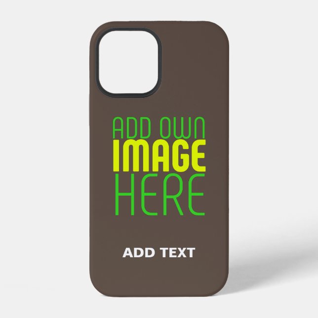 MODERN EDITABLE SIMPLE COFFEE IMAGE TEXT TEMPLATE IPHONE CASE (Back)