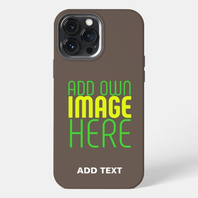 MODERN EDITABLE SIMPLE COFFEE IMAGE TEXT TEMPLATE IPHONE CASE (Back)