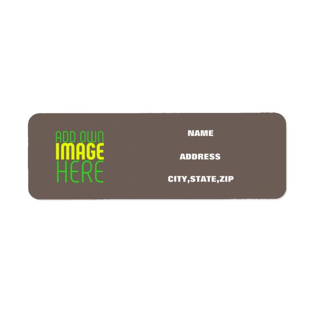 MODERN EDITABLE SIMPLE COFFEE IMAGE TEXT TEMPLATE LABEL (Front)