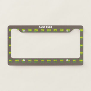 MODERN EDITABLE SIMPLE COFFEE IMAGE TEXT TEMPLATE LICENSE PLATE FRAME