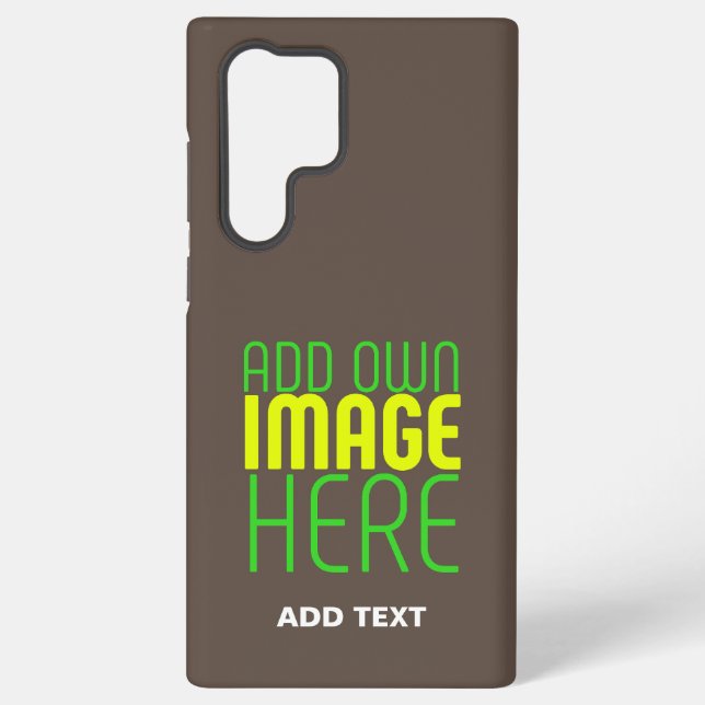 MODERN EDITABLE SIMPLE COFFEE IMAGE TEXT TEMPLATE SAMSUNG GALAXY CASE (Back)
