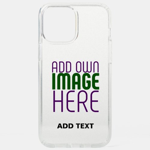 MODERN EDITABLE SIMPLE GLITTER IMAGE TEXT TEMPLATE SPECK iPhone 12 PRO MAX CASE