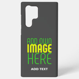 MODERN EDITABLE SIMPLE GREY IMAGE TEXT TEMPLATE SAMSUNG GALAXY S22 ULTRA CASE