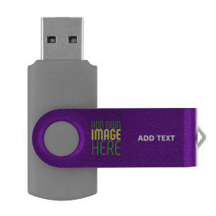 MODERN EDITABLE SIMPLE INDIGO IMAGE TEXT TEMPLATE FLASH DRIVE