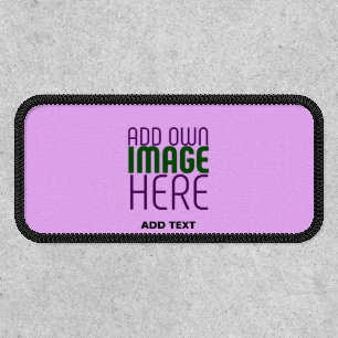 MODERN EDITABLE SIMPLE MAUVE IMAGE TEXT TEMPLATE PATCH