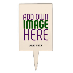 MODERN EDITABLE SIMPLE NATURAL IMAGE TEXT TEMPLATE CAKE TOPPER