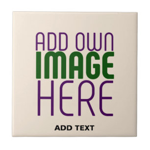 MODERN EDITABLE SIMPLE NATURAL IMAGE TEXT TEMPLATE CERAMIC TILE