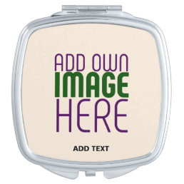 MODERN EDITABLE SIMPLE NATURAL IMAGE TEXT TEMPLATE COMPACT MIRROR
