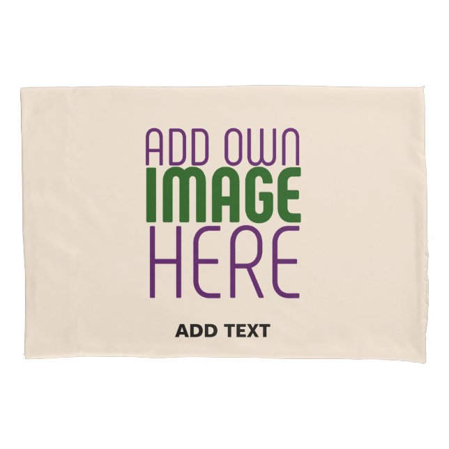 MODERN EDITABLE SIMPLE NATURAL IMAGE TEXT TEMPLATE PILLOW CASE (Front)