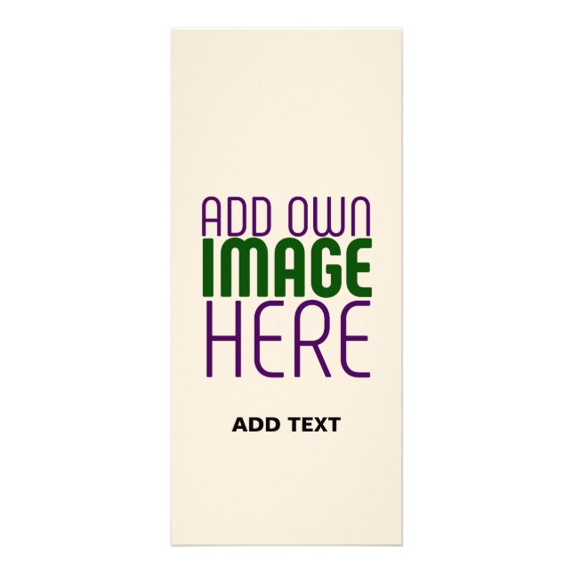 MODERN EDITABLE SIMPLE NATURAL IMAGE TEXT TEMPLATE RACK CARD (Front)