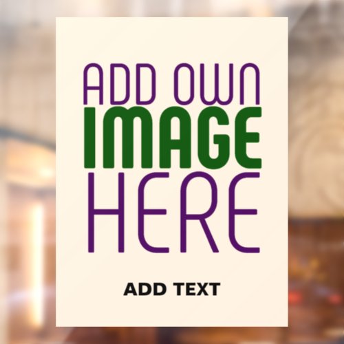 MODERN EDITABLE SIMPLE NATURAL IMAGE TEXT TEMPLATE WINDOW CLING