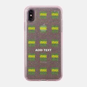 MODERN EDITABLE SIMPLE PINK IMAGE TEXT TEMPLATE SPECK iPhone XS MAX CASE