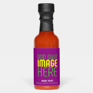 MODERN EDITABLE SIMPLE PURPLE IMAGE TEXT TEMPLATE HOT SAUCES