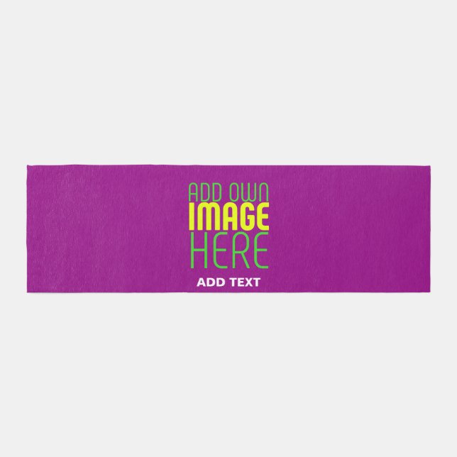 MODERN EDITABLE SIMPLE PURPLE IMAGE TEXT TEMPLATE OUTDOOR RUG (Front)