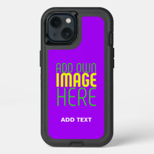 MODERN EDITABLE SIMPLE VIOLET IMAGE TEXT TEMPLATE iPhone 13 CASE