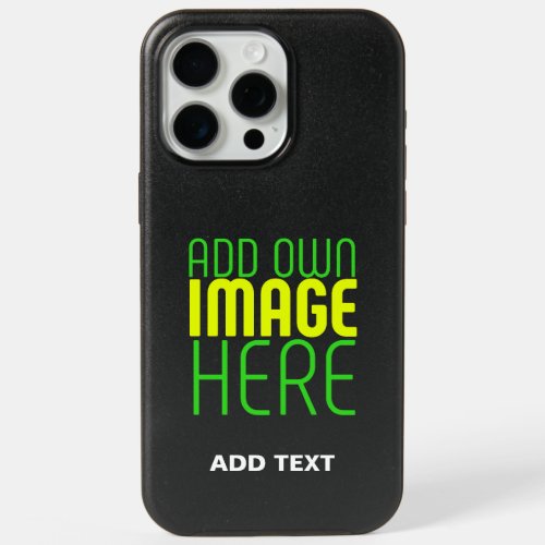 MODERN EDITABLE SIMPLE WHITE BLACK TEXT TEMPLATE iPhone 15 PRO MAX CASE