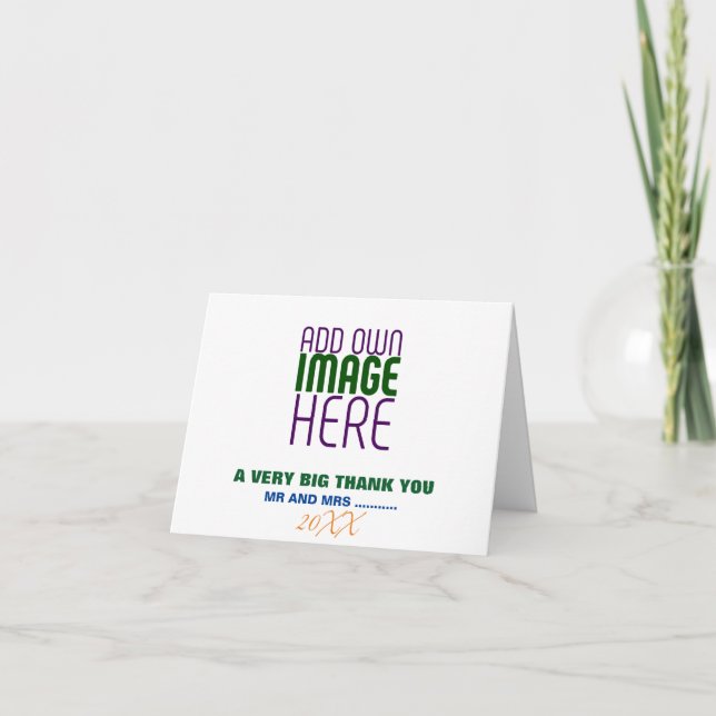 MODERN EDITABLE SIMPLE WHITE IMAGE TEXT TEMPLATE (Front)
