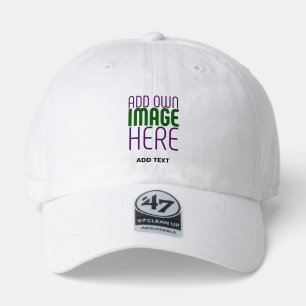 MODERN EDITABLE SIMPLE WHITE IMAGE TEXT TEMPLATE 47 BRAND HAT