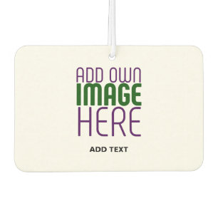 MODERN EDITABLE SIMPLE WHITE IMAGE TEXT TEMPLATE AIR FRESHENER