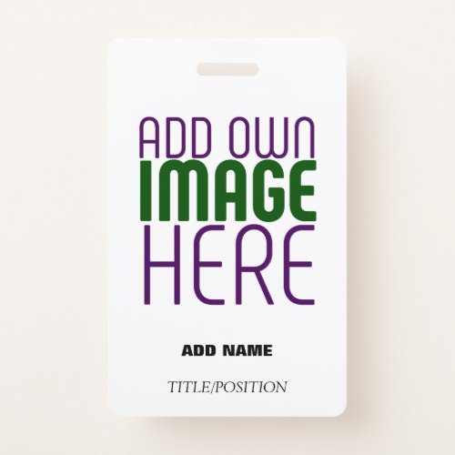 MODERN EDITABLE SIMPLE WHITE IMAGE TEXT TEMPLATE BADGE